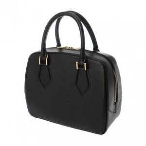 Louis Vuitton Leather Epi Handbag Noir Black Sablon